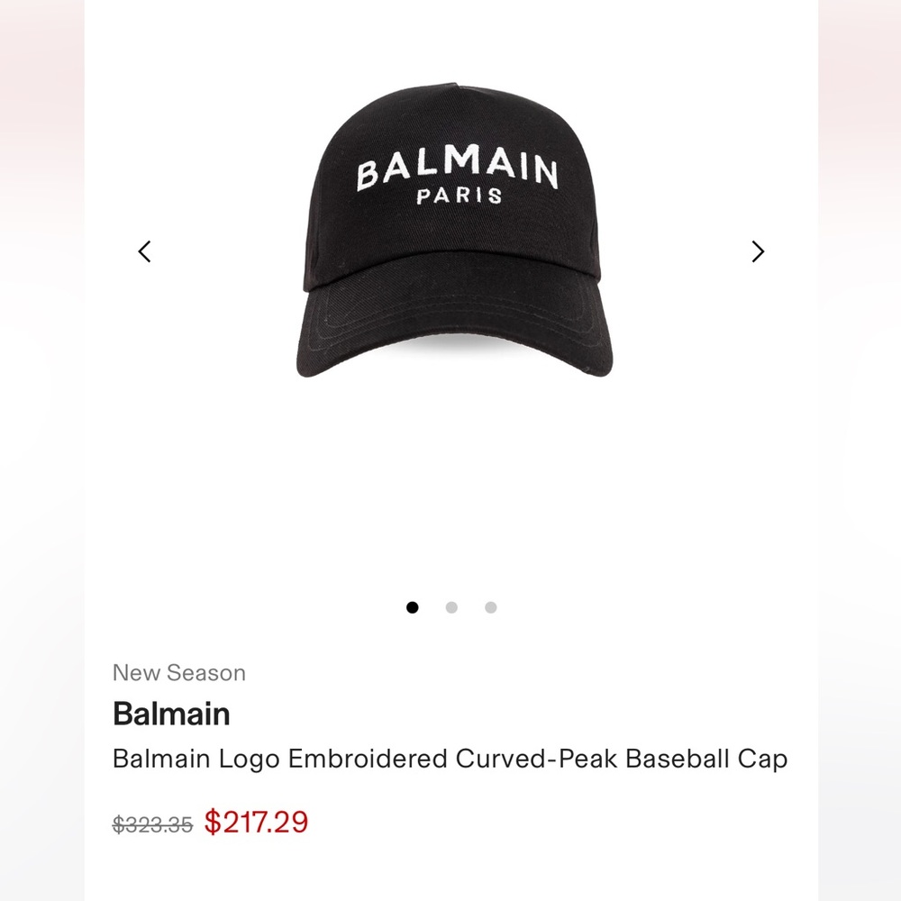 Balmain Logo hat